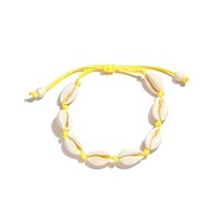 Usine fait à la main bohème été plage tissé corde blanc coquille Bracelet perlé réglable blanc naturel coquille Bracelet