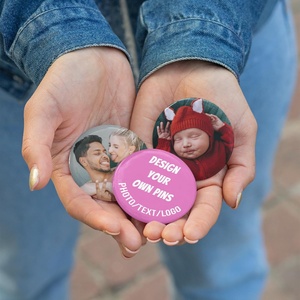 Épingles personnalisées, badges métalliques personnalisés avec <span class=keywords><strong>photo</strong></span>/<span class=keywords><strong>texte</strong></span>/logo, épingles pour sacs à dos, mariages, anniversaires - Product Image 5