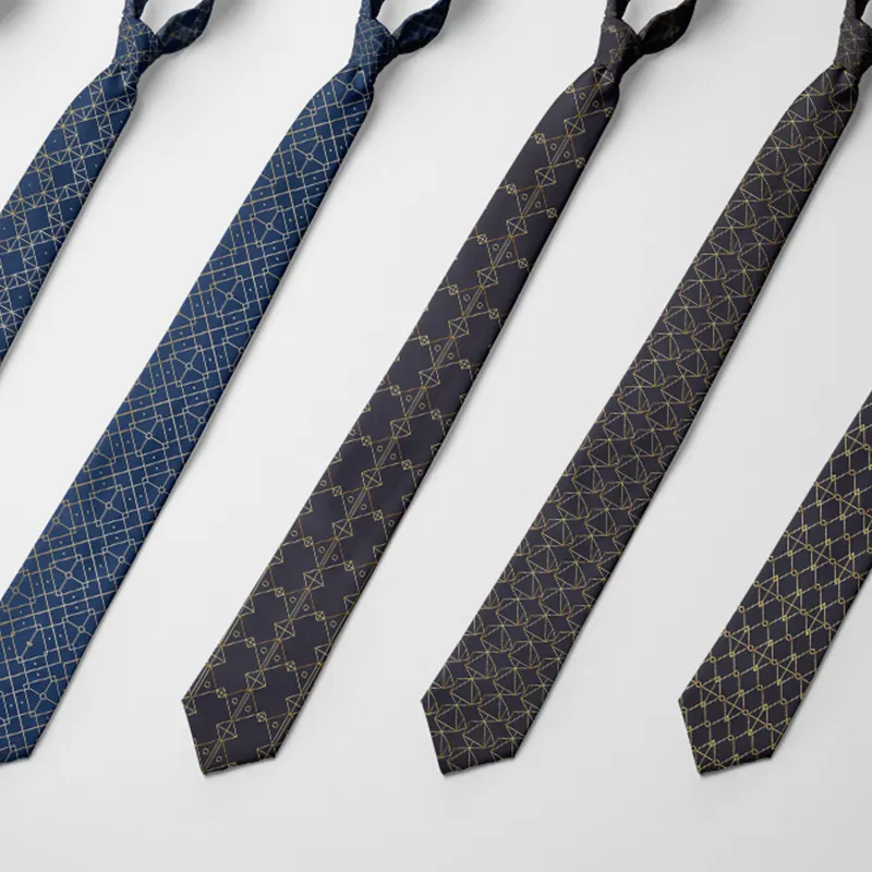 Gravata de negócios masculina Harajuku casual 8cm com estampa gráfica geométrica acessórios para festas de casamento gravata formal
