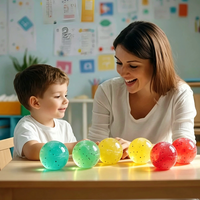 Balle sensorielle ronde souple et moelleuse en forme de pastèque, remplie de slush, pour soulager le stress, nouveauté à presser