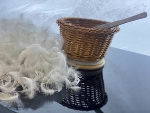 <span class=keywords><strong>Plumas</strong></span> de Pato Blancas Lavadas de Alta Calidad, Precio de Fábrica, Alto Poder de Relleno - Product Image 2