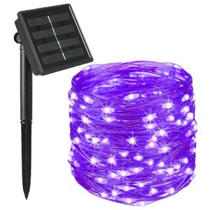 Guirnalda de Luces Solares de 12 Metros con 100 LED, IP65 Impermeable, Cable de Cobre, Decoración Solar para Jardín, Calle y Árboles - Product Image 3
