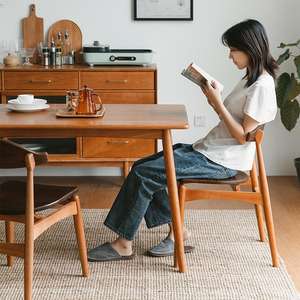 Chaise de salle à manger Robin Hood en bois massif, dossier en bois de cerisier, chaise de salle à manger pour la maison - Product Image 4