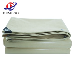 Bâche PVC enduite beige 700g 10x20m résistante aux déchirures pour auvents de camping-car, bâche de protection contre la pluie, prix usine abordable - Product Image 5