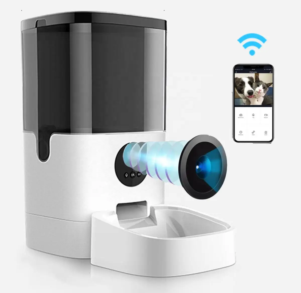 Phone App Control Smart Wifi Advanced Auto Reminder Timed Cat Dog Food Dispenser Automatic Pet Feeder