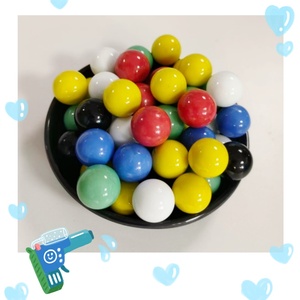 Perles en céramique rouges, vertes et jaunes de la marque Shengping, fabriquées en Chine, boules colorées de 16 mm, écologiques, en vente - Product Image 4