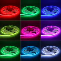 IP68 adresli COB LED şerit 24V WS2811 RGB-IC rüya renk FOB Neon COB bant LED ışık için dış mekan dekor aydınlatma