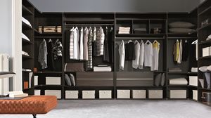 2025 New Style High Quality Closet L-Shape <b>Wall</b> Wardrobe Design Corner Organizer Solid Wood Cabinet with Glass Door LED Lights - Product Image 5