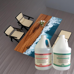<span class=keywords><strong>UKON</strong></span> Résine Apoxy Epoxy A et B Liquide Transparent AB Colle Adhésif Scellants pour Emballage Artisanat Résine Epoxi et Durcisseur ou Table en Bois - Product Image 2