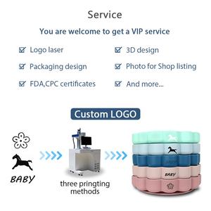 Productos de Silicona para Bebés Libres de BPA con Logotipo Personalizado, Tazón Infantil con Vaso y Babero, Set de Alimentación para Bebés - Product Image 3