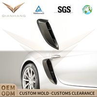 Prise d'air latérale en fibre de carbone sèche style GT4 pour 718 982 Cayman Boxster 2017+