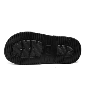 Solid Navy PU <b>Slide</b> Sandals Open Toe Anti-Slippery EVA Outsole Summer Outdoor Slippers - Product Image 4