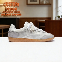 Chaussures de marche basses pour hommes en cuir véritable à semelle fine, personnalisables avec logo, faible MOQ