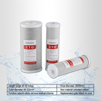 CTO kartrid Filter karbon aktif blok karbon untuk bau air bersih dan peningkatan rasa kartrid Filter air