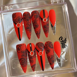 Vernis Gel Uv <span class=keywords><strong>mat</strong></span> à pression sur les <span class=keywords><strong>faux</strong></span> ongles colorés pré-collés, presse personnalisée sur les ongles, vente en gros - Product Image 5