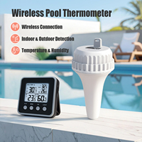 Thermomètre numérique sans fil pour piscine et spa, affichage numérique, flottant, étanche IPX68, pour baignoire et piscine