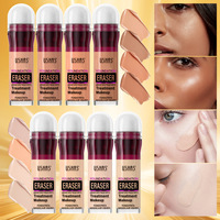 Base de Maquillaje Líquida de Larga Duración USHAS con Esponja, Producto de Belleza en Crema Resistente al Agua para Paleta de Cosméticos