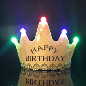 Customizable LED Luminous Crown Party <strong>Hat</strong> for Children's Christmas <strong>Easter</strong> Ramadan Decorations Inspired Chinese Birthday Princess - Product Image 4