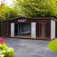 Toilettes mobiles écologiques en métal, deux pièces, design léger, pour attractions touristiques en extérieur, JiaXin