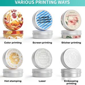 Latas de Aluminio Impresas con Adhesivos de Color Personalizables, con Tapa de Rosca, para Envasado de Cosméticos, Lociones y Pelucas, Materiales Reciclados - Product Image 5