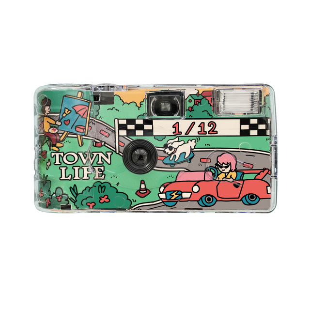 Disposable Film Camera Household Digital Camera Portable Outdoor Custom Pattern Cartoon 35mm EXP Cameras