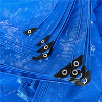 Bâche en tissu laminé HDPE PE imperméable de couleur bleue, fabriquée en Chine, pour garçons et filles
