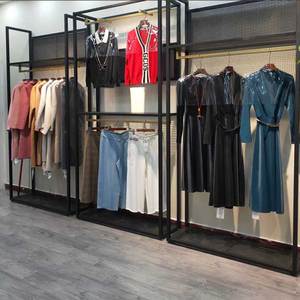 Espositore per abiti da uomo e da donna appendiabiti in tessuto metallico espositore per abbigliamento combinazione negozi di abbigliamento espositore - Product Image 2