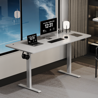 Cadre de bureau électrique moderne en acier inoxydable, réglable en hauteur, capacité de charge 120 kg, pour bureau à domicile et chambre