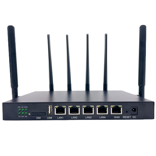 Dual Band Router MT7621A 1200Mbps Openwrt System ROOter Firmware Support Vpn Ppt Wifi LTE 5g Wireless Wifi Router with Sim Card