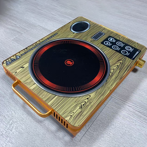 <span class=keywords><strong>Estufa</strong></span> halógena de cristal dorado con logotipo personalizado OEM y ODM barata al por mayor con sincronización de una placa para Cocina eléctrica comercial - Product Image 4