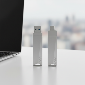 全新环保可重复使用金属双接口 USB 3.2 Gen1 闪存盘 64GB-512GB 80MB/S 读取速度，带 2 年保修 - Product Image 5