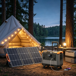 Estación de energía portátil de 3000W y 2688Wh para camping en la UE sin conexión a red eléctrica, energía para camping al aire libre. - Product Image 1