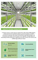 Pro-leaf Grow cabinet Container farm Shipping Container agriculture 20 '/40' ft pour/laitue/chanvre/champignon/fraise