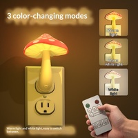 Veilleuse Champignon Rouge Colorful Life pour Chambre d'Enfant, Lampe de Chevet Protégeant les Yeux pour un Sommeil Réparateur
