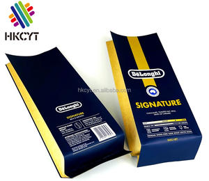 Doypack — sacs en plastique avec fixation en étain, sacs en papier Kraft marron, 250 grammes/500 grammes, sac à café - Product Image 4