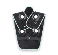 Gilet chauffant de massage intelligent gilet de massage corporel coussin d'acupuncture de massage coussinets filaires