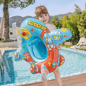 Flotador Inflable de Avión KELUKEYA para Niños con Volante y Diseño de Rana, para Piscina, de 1 a 5 Años - Product Image 3