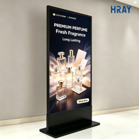 Écran numérique sur pied HRAY 55 pouces, fréquence de rafraîchissement 60 Hz, pour la promotion de parfums, prise en charge de la personnalisation OEM ODM