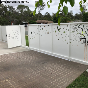 Écran semi-privé en aluminium découpé au laser CNC de 1,8 m <span class=keywords><strong>pour</strong></span> clôture de <span class=keywords><strong>jardin</strong></span>, décoration murale, ornement moderne, service de modélisation 3D inclus - Product Image 2