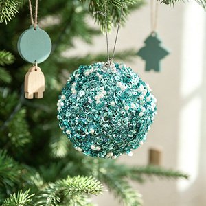 Pallina di Natale in Schiuma con Paillettes Impermeabile 8cm, Decorazione per Albero con Stampa Digitale a Colori per Festività - Product Image 6