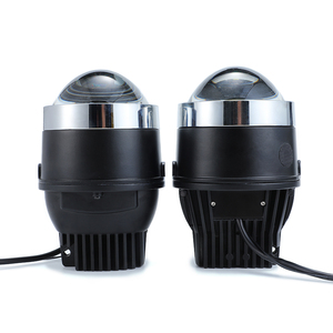 GPNE F9X 3 pulgadas LED antiniebla H11 enchufe universal LED tricolor proyector niebla HD lente azul - Product Image 3