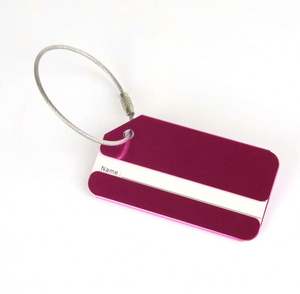 Etiquetas de Equipaje Modernas y Duraderas de Aleación de Aluminio, Impresas en Letterpress, Etiquetas de Identificación de Equipaje para Avión, Regalos de Viaje Metálicos para Check-in - Product Image 5