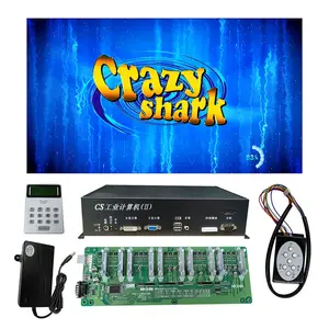 4 ~ 10 Player Fish Table mesin Game Crazy Shark Arcade menembak ikan aksesoris Host Game