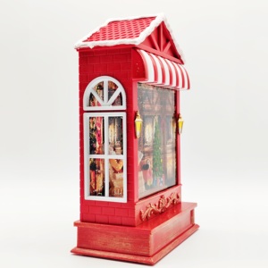 โคมไฟคริสต์มาสทรงลูกโลกหิมะหมุนได้ พร้อมไฟ LED รูปซานต้าในโรงงาน  มี<span class=keywords><strong>เพลง</strong></span> 8 <span class=keywords><strong>เพลง</strong></span> - Product Image 3