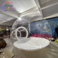 Nouvelle boule transparente gonflable amusante et fonctionnelle avec lumière led pour la fête