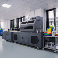 Machine d'impression UV CMYKWV à passage unique pour boîtes de couverture alimentaire en plastique et sacs non tissés, modèle 2026, vente chaude