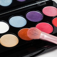 Palette de fards à paupières 12 couleurs sans logo avec miroir, palette de fards à paupières mats