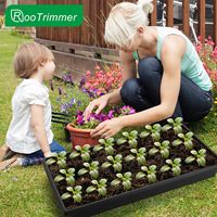 Kit de jardinage intérieur Izafira, lot de 10, 1020 plateaux à semis, en plastique PS, écologique, 2 tapis chauffants, couvercles de pépinière, modèle 0088D