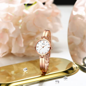 NIBOSI 2559 personnalisable Logo Quartz montre femme Bracelet en acier inoxydable mode Simple Design étanche montre-bracelet en verre - Product Image 2