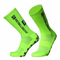 Chaussettes antidérapantes de football avec poignée personnalisée Chaussettes de football Chaussettes de sport en coton éponge